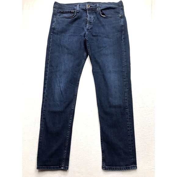 rag & bone Men's Slim Jeans - Dark Blue - Picture 1 of 16
